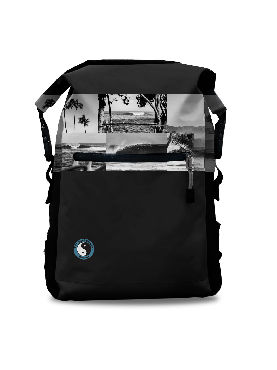 T&C Surf Designs T&C Surf Monotone 25L Dry Backpack, Black