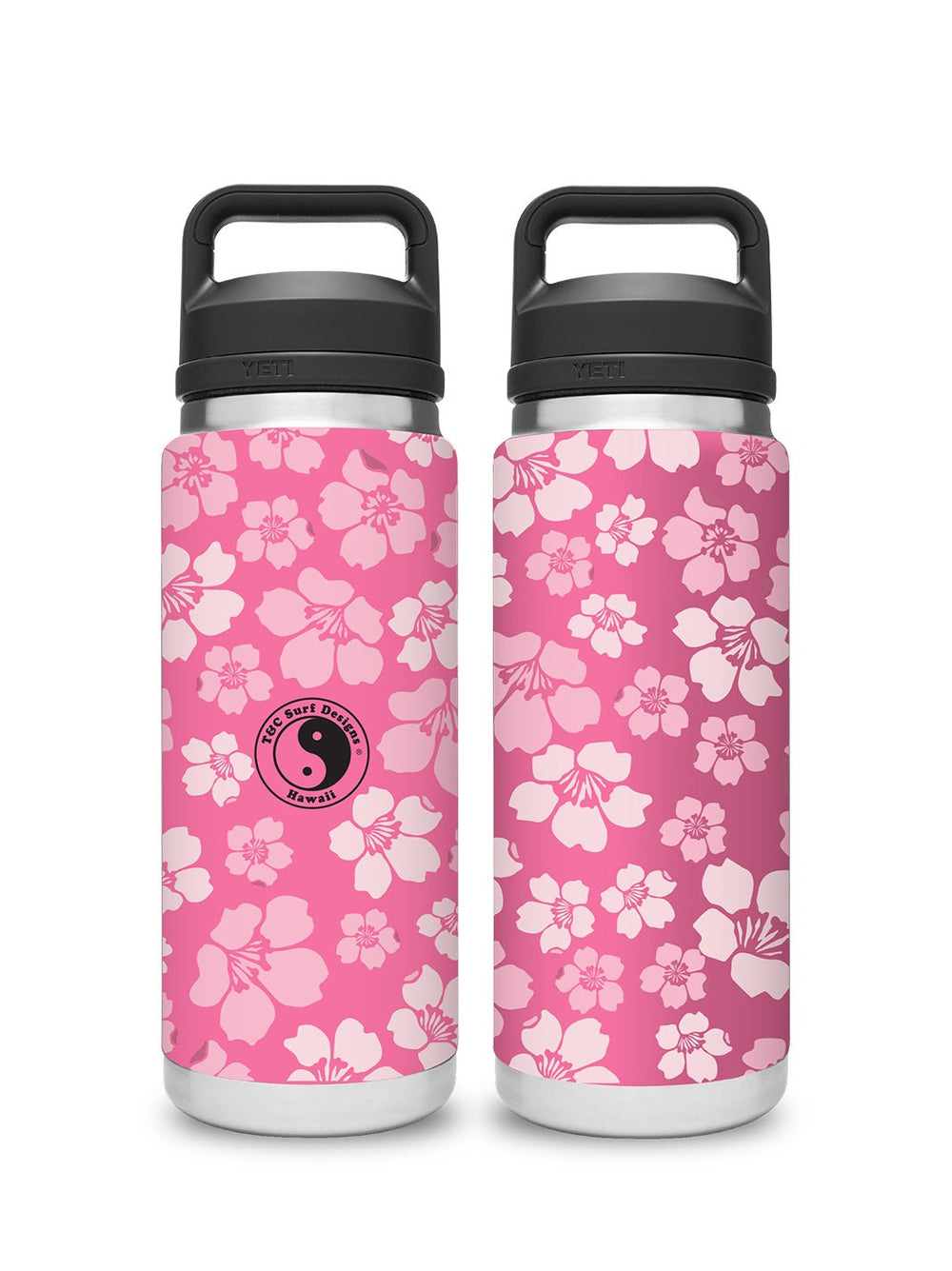 T&C Surf Designs T&C Surf 26 oz Cherry Cherry Rambler Yeti Bottle with Chug Cap, Wildflower