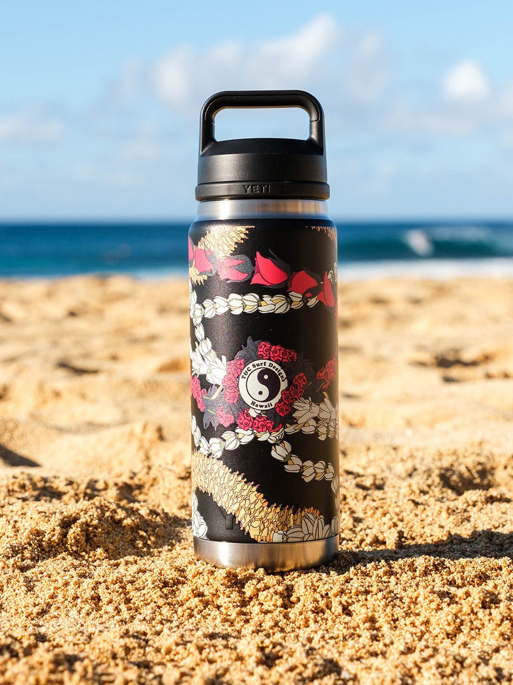 T&C Surf 26 oz Circle Lei Rambler Yeti Bottle with Chug Cap - T&C Surf Designs