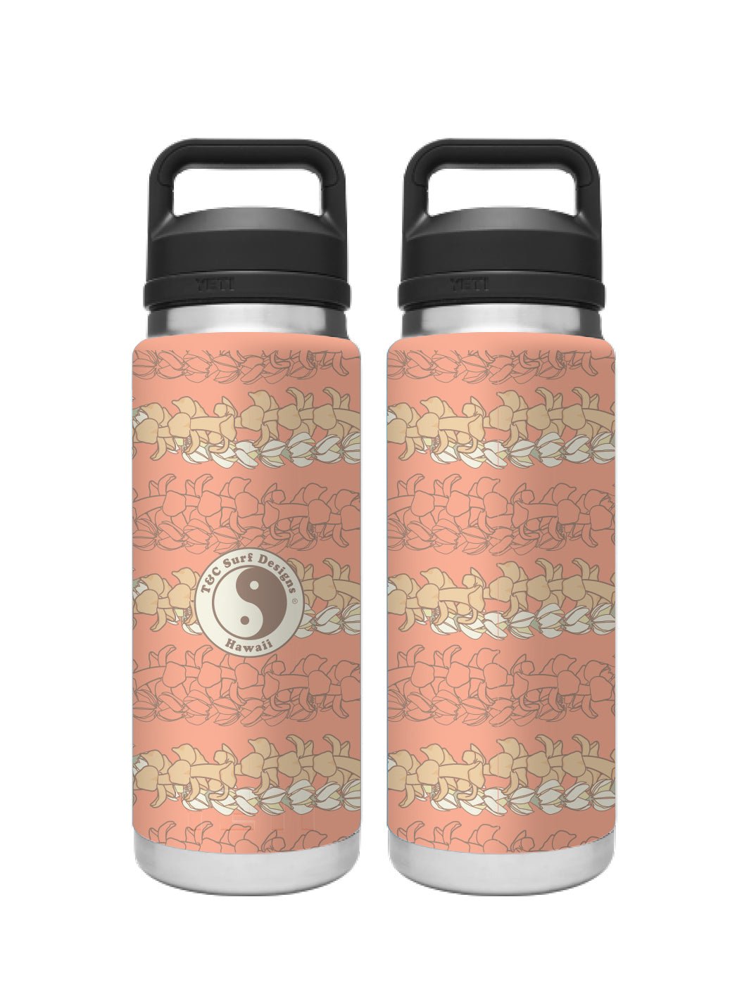 T&C Surf 26 oz Lei Twist Rambler Yeti Bottle with Chug Cap – T&C