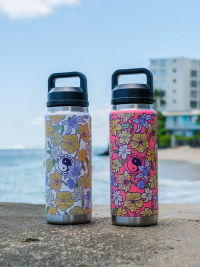 T&C Surf Designs T&C Surf 26 oz Graphic Floral Yeti Bottle with Chug Cap, 