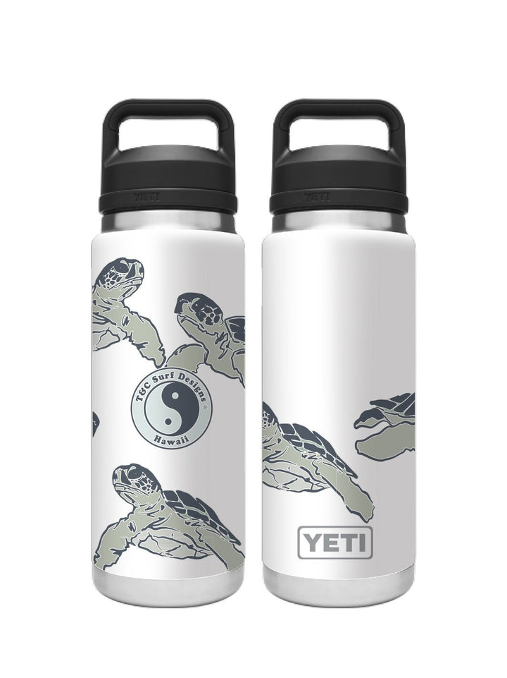 T&C Surf 26 oz Honu Palm Rambler Yeti Bottle with Chug Cap - T&C Surf Designs