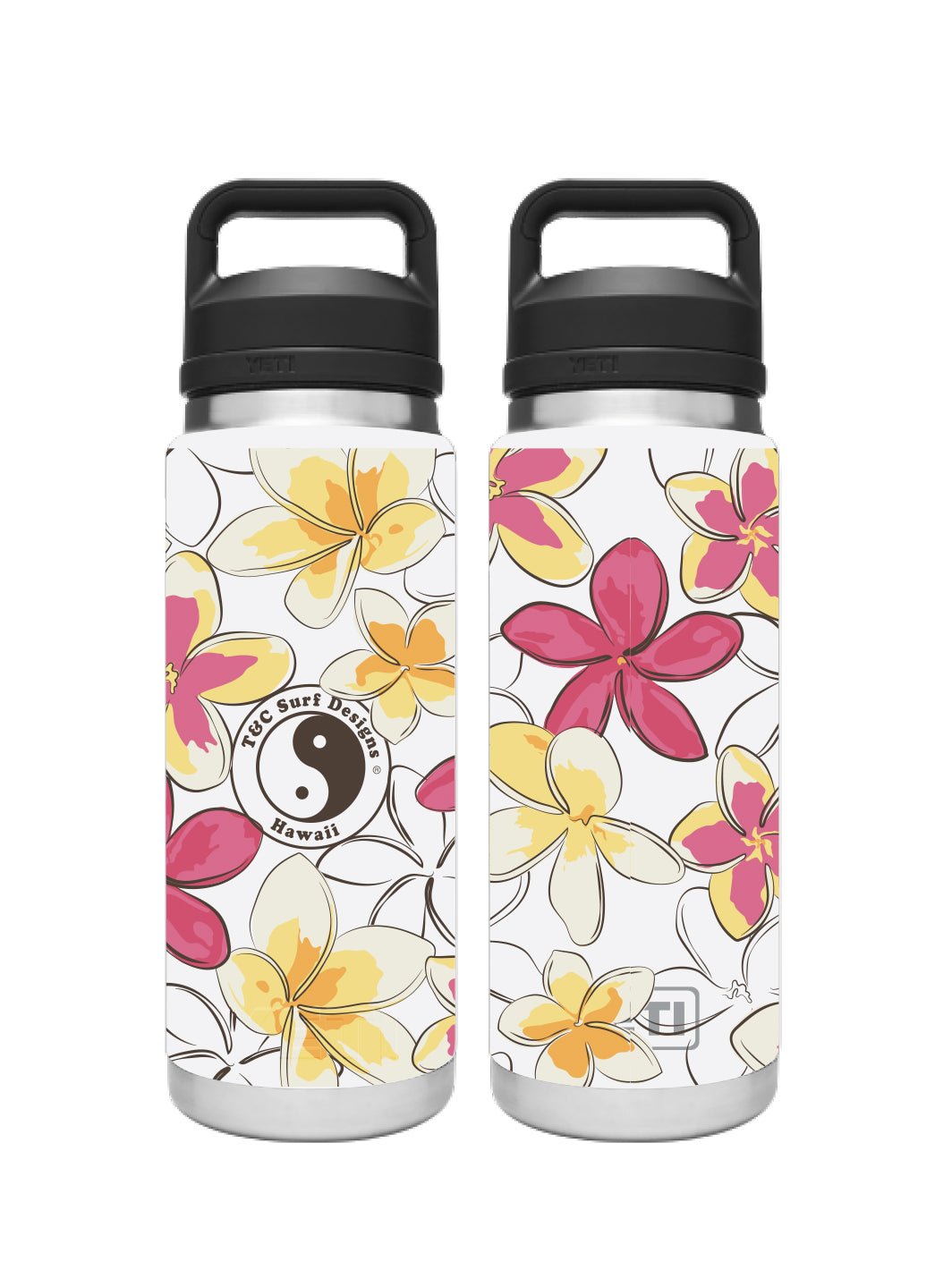 T&C Surf 26 oz Pua Melia Rambler Yeti Bottle with Chug Cap - T&C Surf Designs
