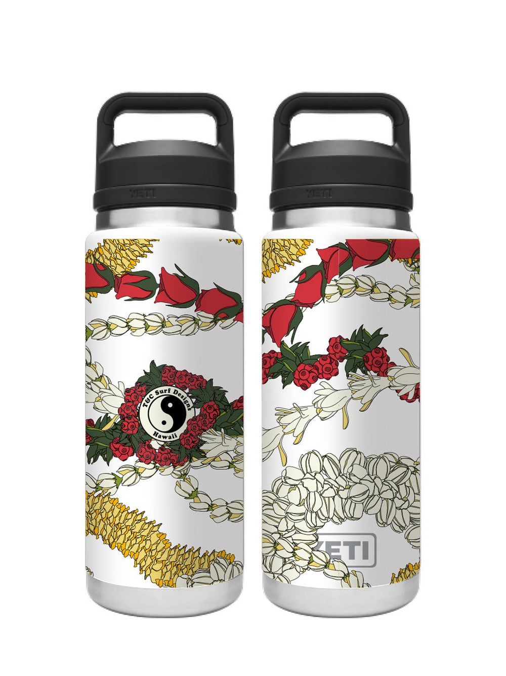 T&C Surf 26 oz Circle Lei Rambler Yeti Bottle with Chug Cap - T&C Surf Designs