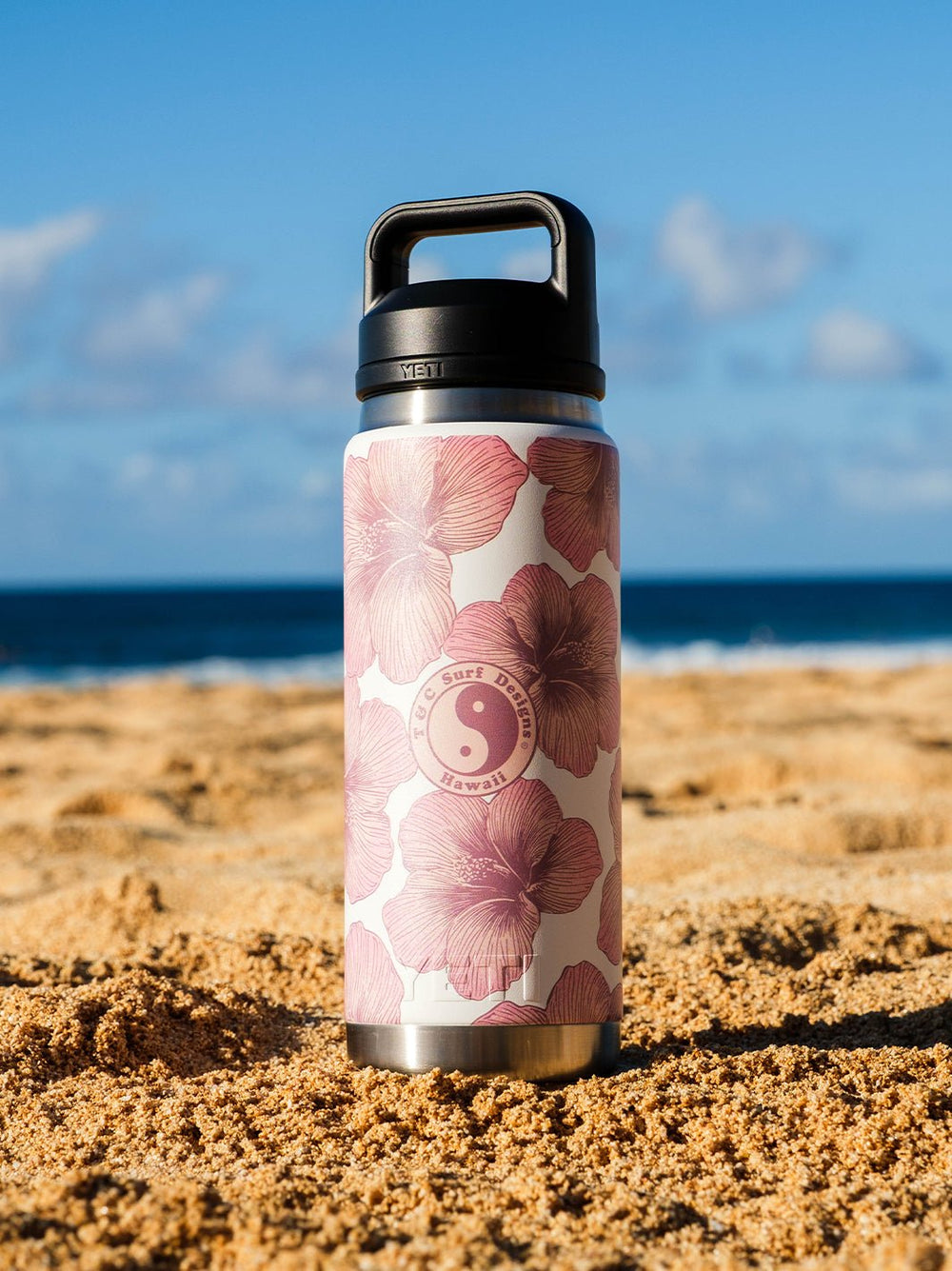 T&C Surf 26 oz Sets Rolling Rambler Yeti Bottle with Chug Cap - T&C Surf Designs