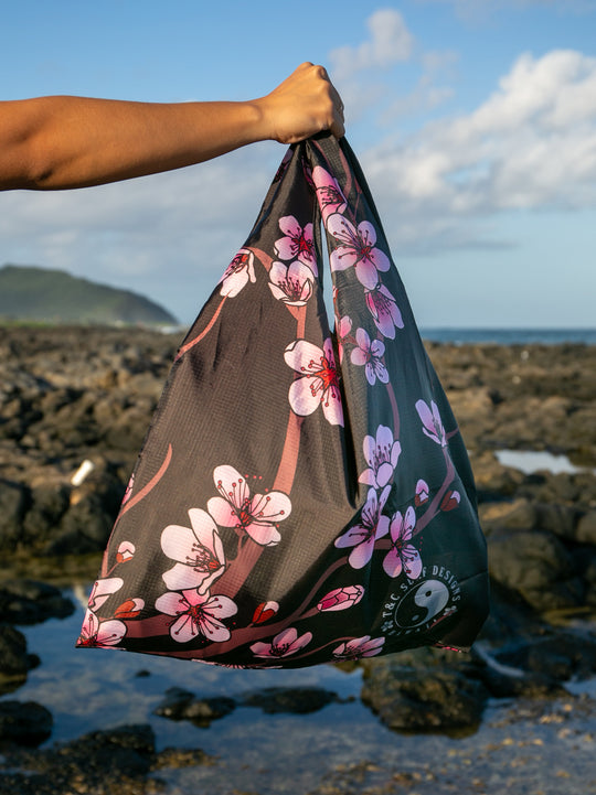 T&C Surf Designs T&C Surf Cherry Bloom Reusable Tote Bag, 