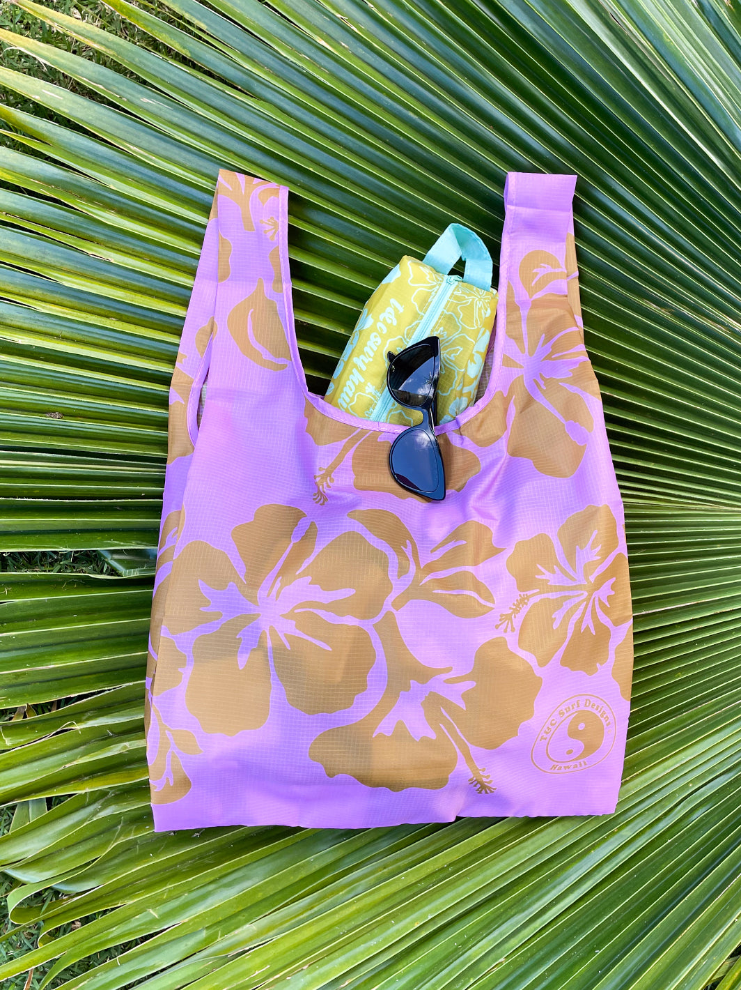 T&C Surf Designs T&C Surf Aloha Print Reusable Tote Bag, 