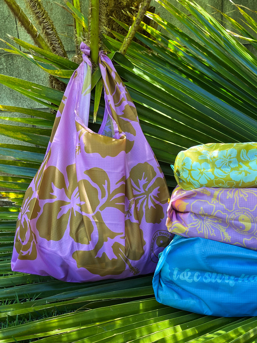 T&C Surf Designs T&C Surf Aloha Print Reusable Tote Bag, 