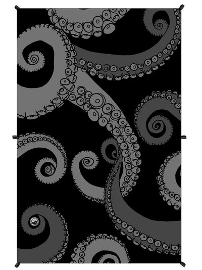 T&C Surf Designs T&C Surf Tako Microfiber Party Towel Blanket, Black