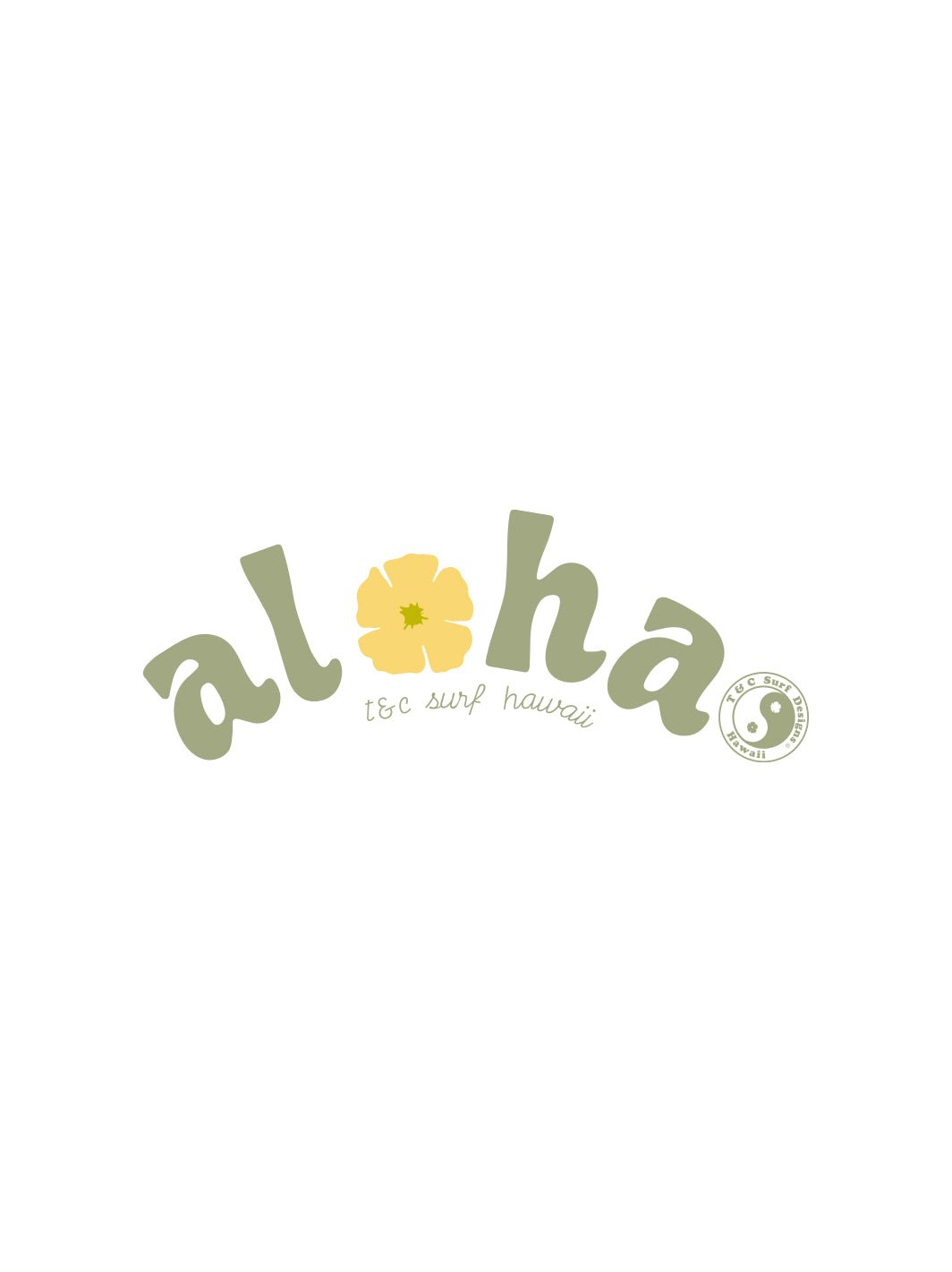 T&C Surf Designs T&C Surf Aloha Hinahina Sticker, Multi