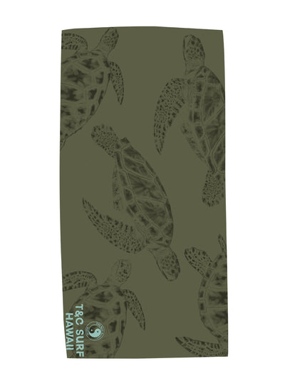 T&C Surf Honu Sketch Microfiber Towel - T&C Surf Designs