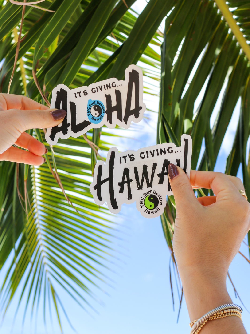 T&C Surf Designs T&C Surf It's Giving Hawaii Sticker, 