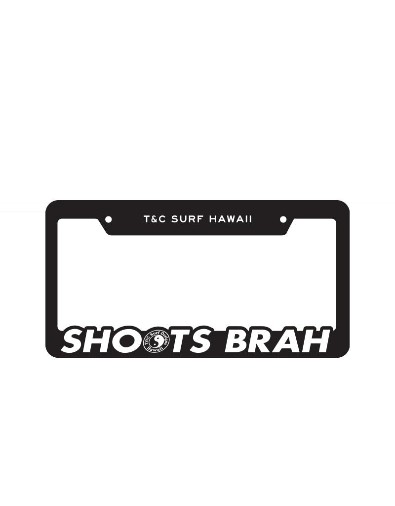 T&C Surf Designs T&C Surf Shoots Brah License Plate, 