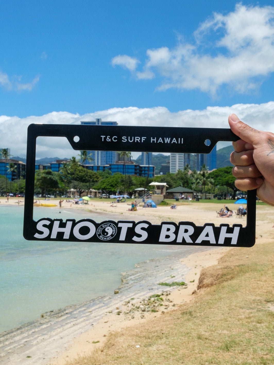 T&C Surf Designs T&C Surf Shoots Brah License Plate, 