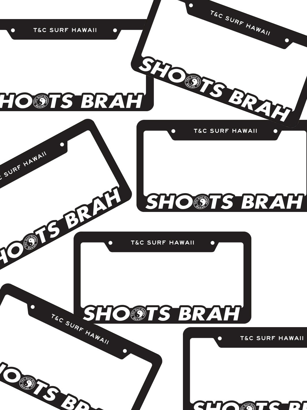 T&C Surf Designs T&C Surf Shoots Brah License Plate, 