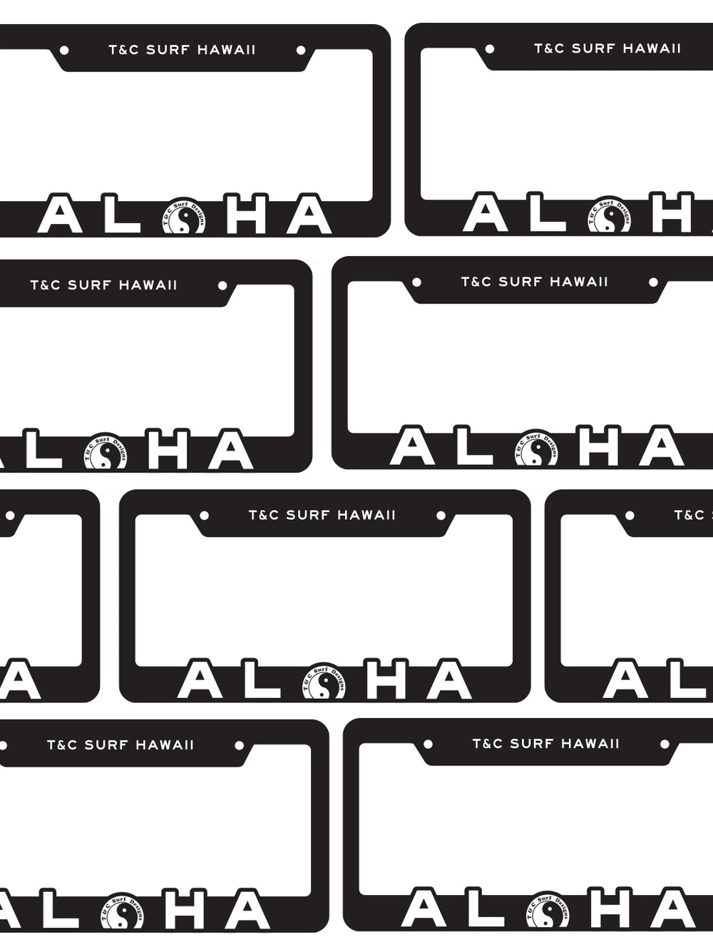 T&C Surf Designs Big Aloha License Plate,
