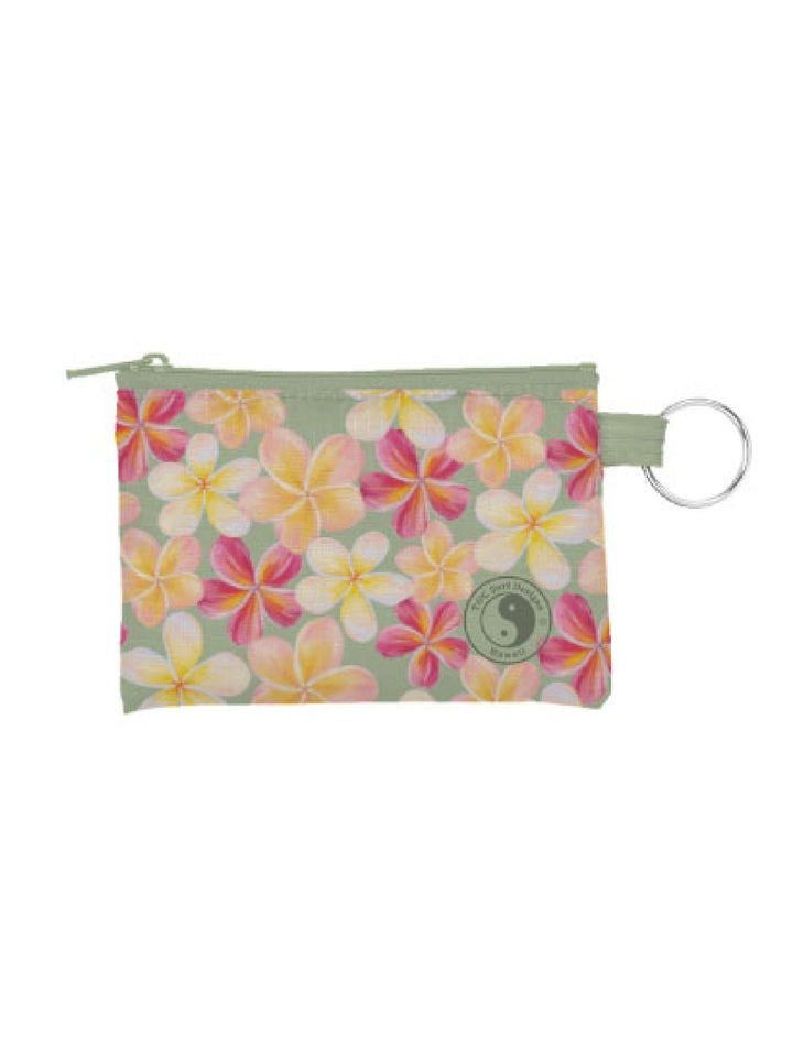 T&C Surf Designs Plumeria Paint Penny Keychain Pouch,