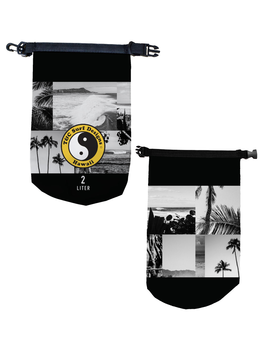 T&C Surf Designs T&C Surf Monotone 2L Dry Bag, 