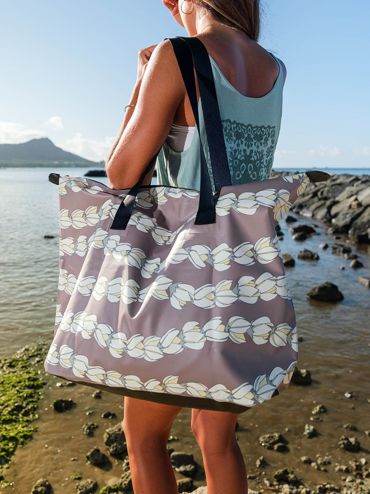 T&C Surf Designs Pikake Pearl Dry Bag Tote,