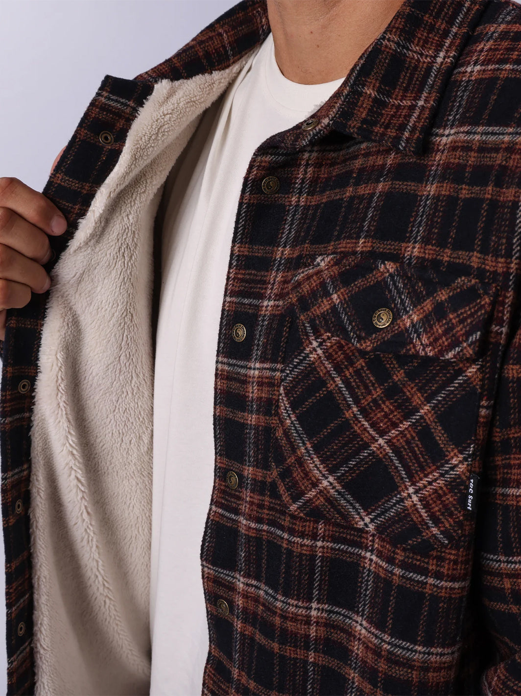 T&C Surf Designs Australia Canyon Sherpa Flannel,