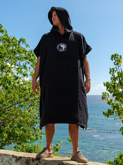 T&C Surf Designs T&C Surf Australia OG Hooded Towel Poncho, Black