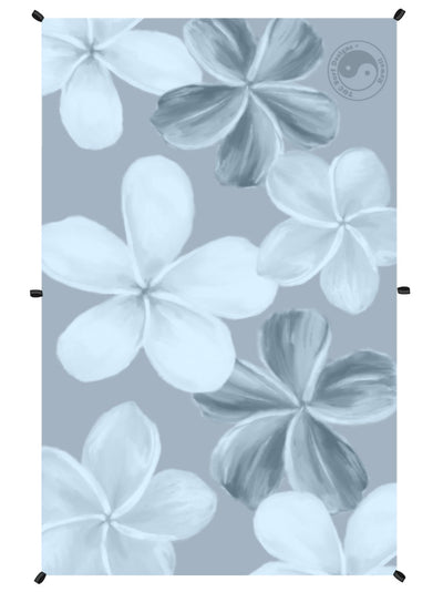 T&C Surf Designs Painted Plumeria Microfiber Party Towel Blanket,