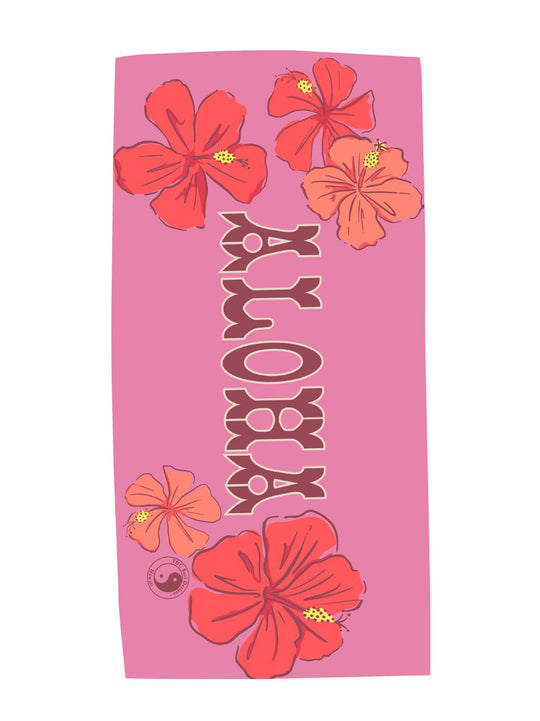 T&C Surf Designs T&C Surf Hibiscus All Ova Microfiber Towel,