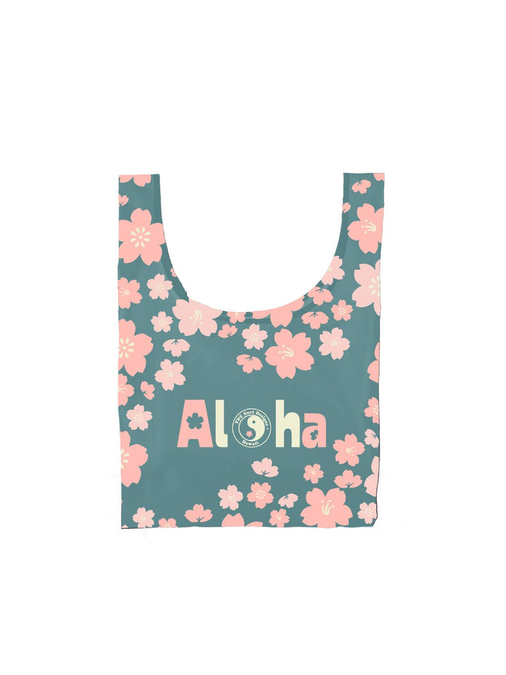 T&C Surf Designs Cute Sakura Small Reusable Tote Bag,