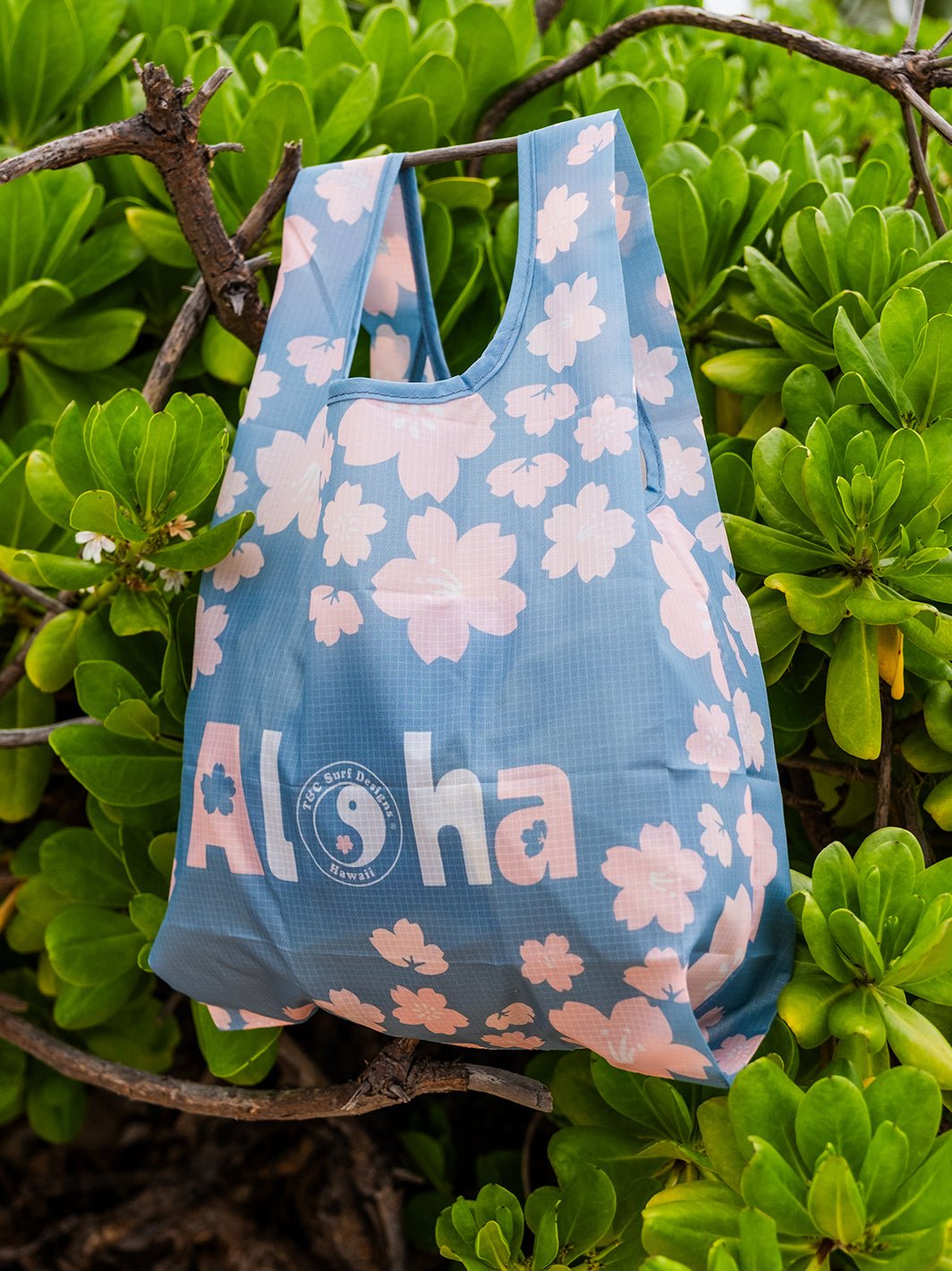 T&C Surf Designs Cute Sakura Reusable Tote Bag,