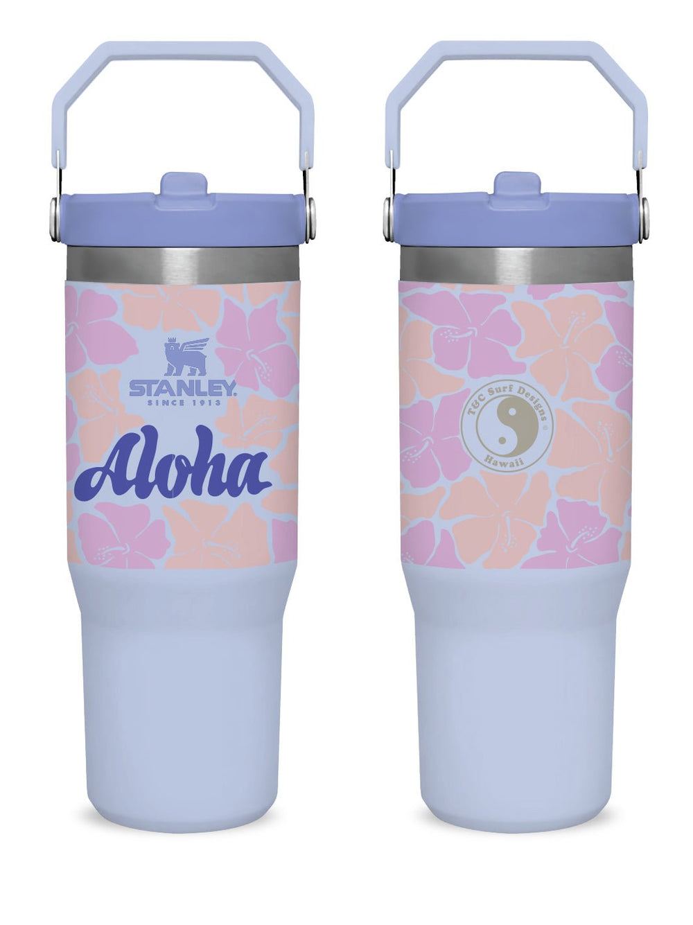 T&C Surf 30 oz Aloha Lei Stanley The IcefIow™ Flip Straw Tumbler - T&C Surf Designs