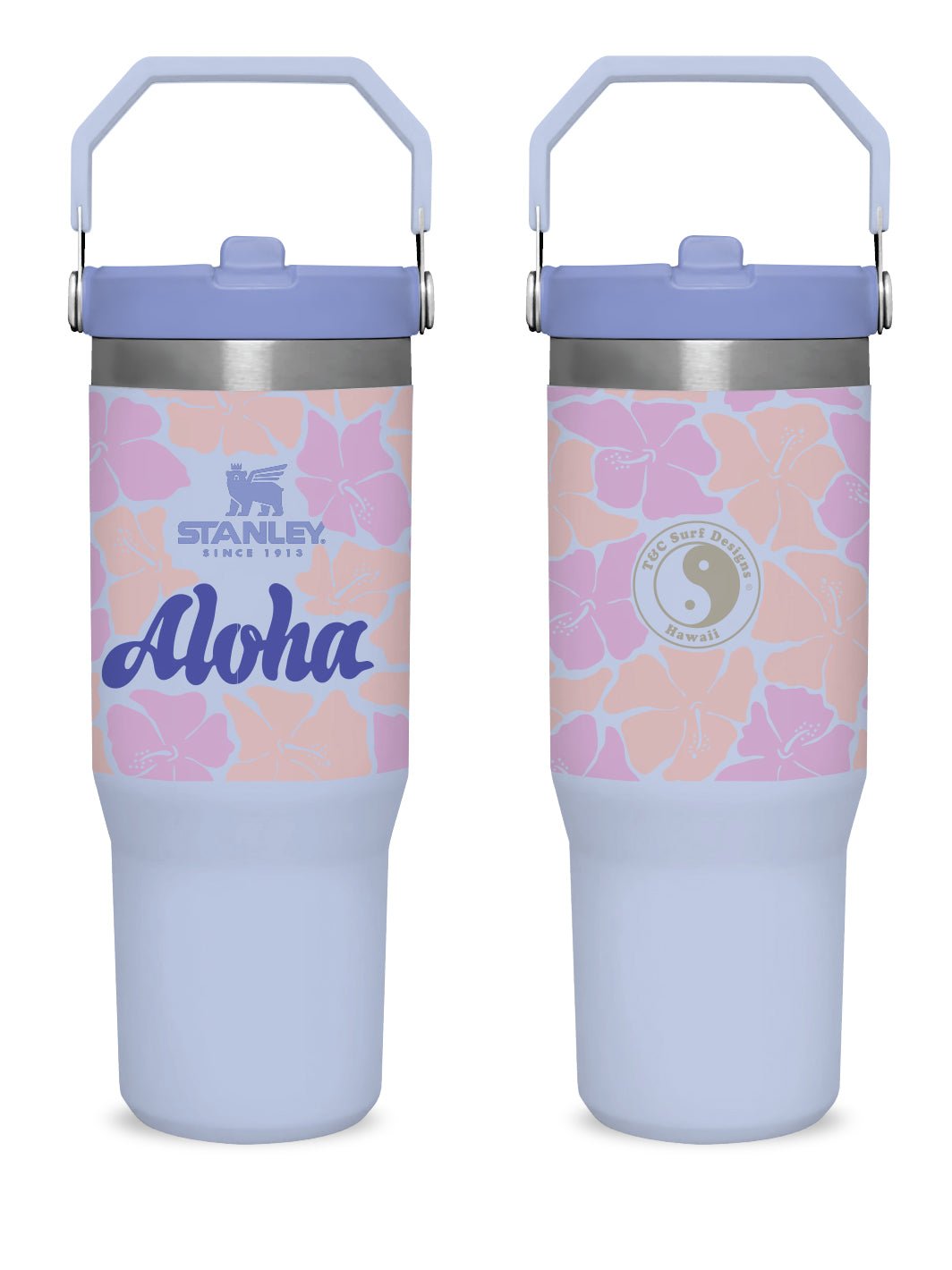 T&C Surf 30 oz Aloha Lei Stanley The IcefIow™ Flip Straw Tumbler - T&C Surf Designs