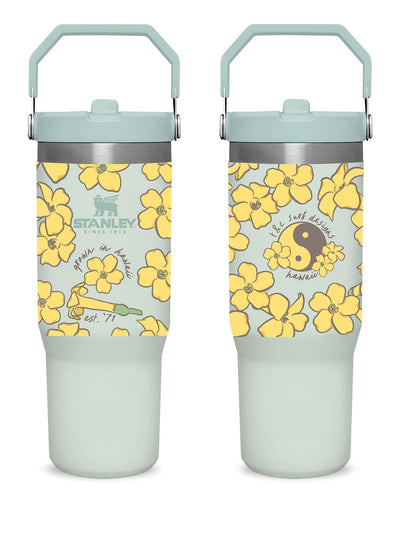 T&C Surf Designs T&C Surf 30 oz Plenty Puakenikeni Stanley The IcefIow™ Flip Straw Tumbler, Mist