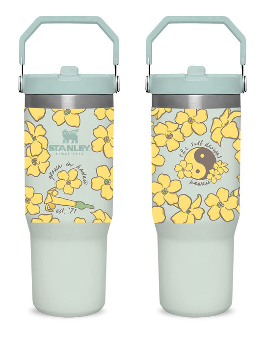 T&C Surf Designs T&C Surf 30 oz Plenty Puakenikeni Stanley The IcefIow™ Flip Straw Tumbler, Mist