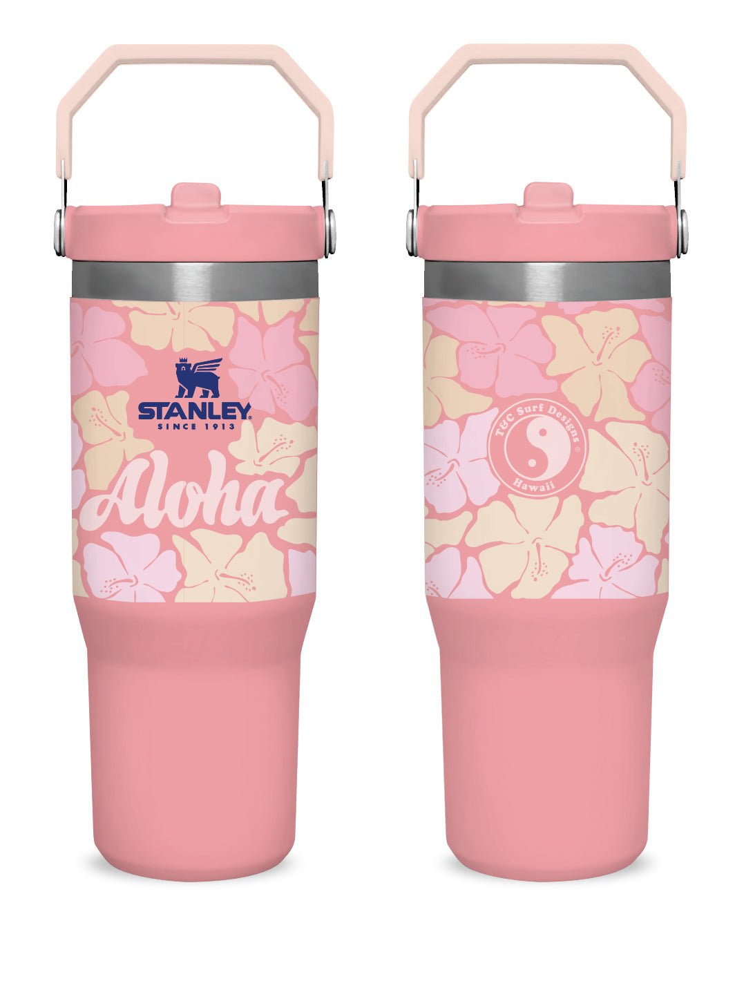 T&C Surf 30 oz Aloha Lei Stanley The IcefIow™ Flip Straw Tumbler - T&C Surf Designs