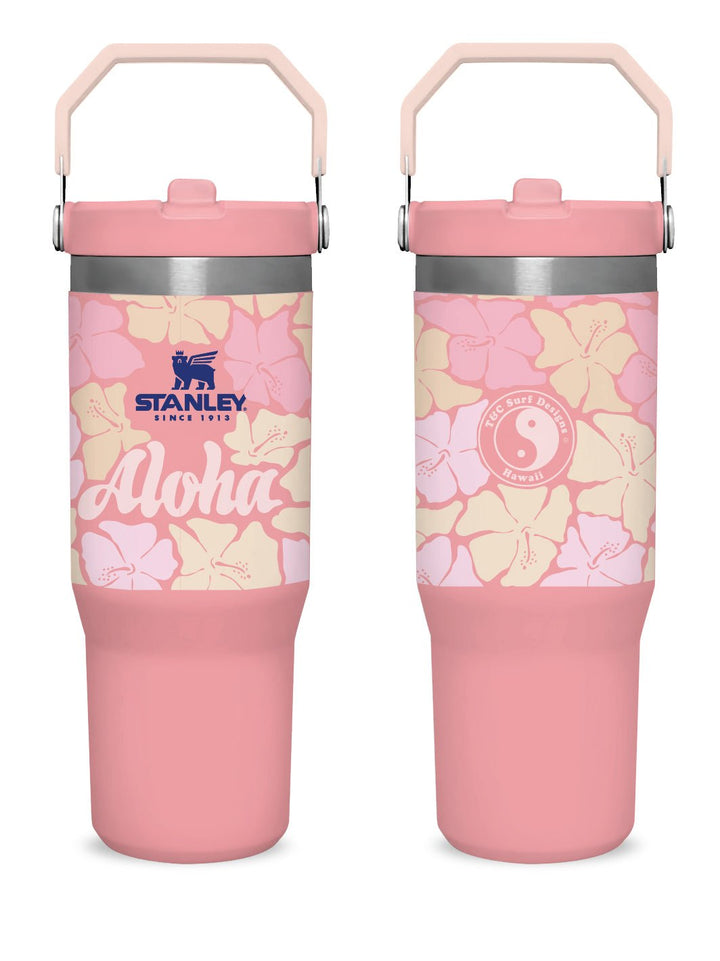 T&C Surf 30 oz Aloha Lei Stanley The IcefIow™ Flip Straw Tumbler - T&C Surf Designs
