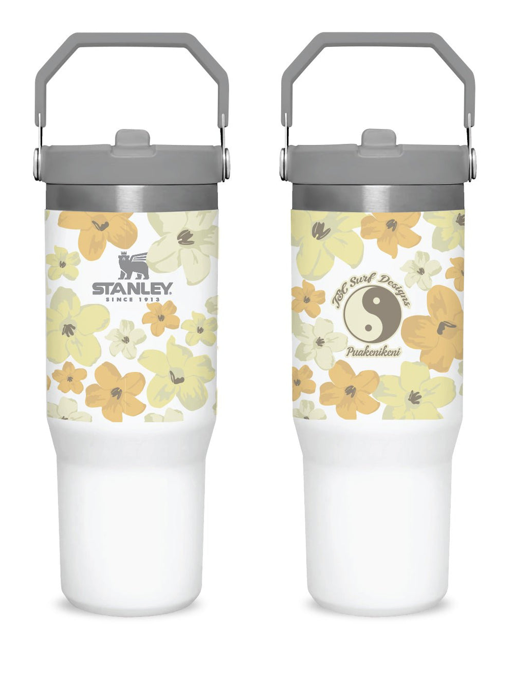 T&C Surf Designs T&C Surf 30 oz Retro Kini Stanley The IcefIow™ Flip Straw Tumbler, Polar