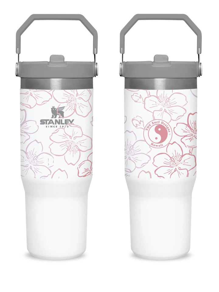T&C Surf 30 oz Brushed Sakura Stanley The IcefIow™ Flip Straw Tumbler