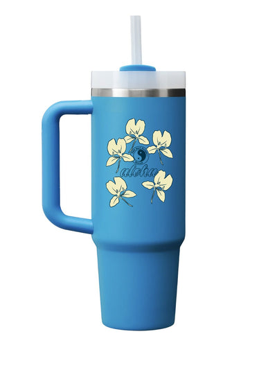 T&C Surf Designs T&C Surf 30 oz White Ginger Stanley Quencher H2.0 Flowstate™ Tumbler, Azure