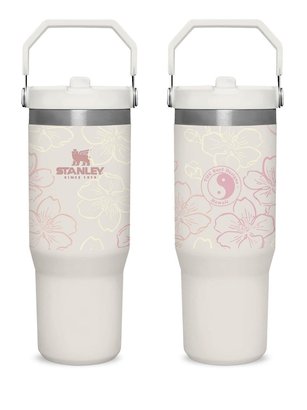 T&C Surf 30 oz Brushed Sakura Stanley The IcefIow™ Flip Straw Tumbler