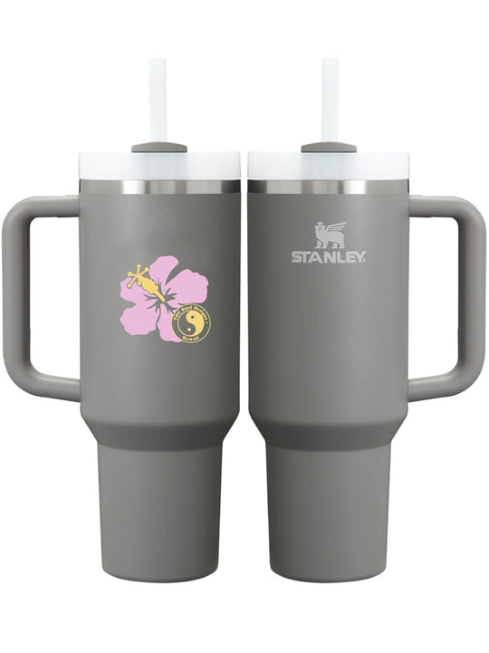 T&C Surf Designs T&C Surf 30 oz Retro Band Stanley Quencher H2.0 Flowstate™ Tumbler, Stone