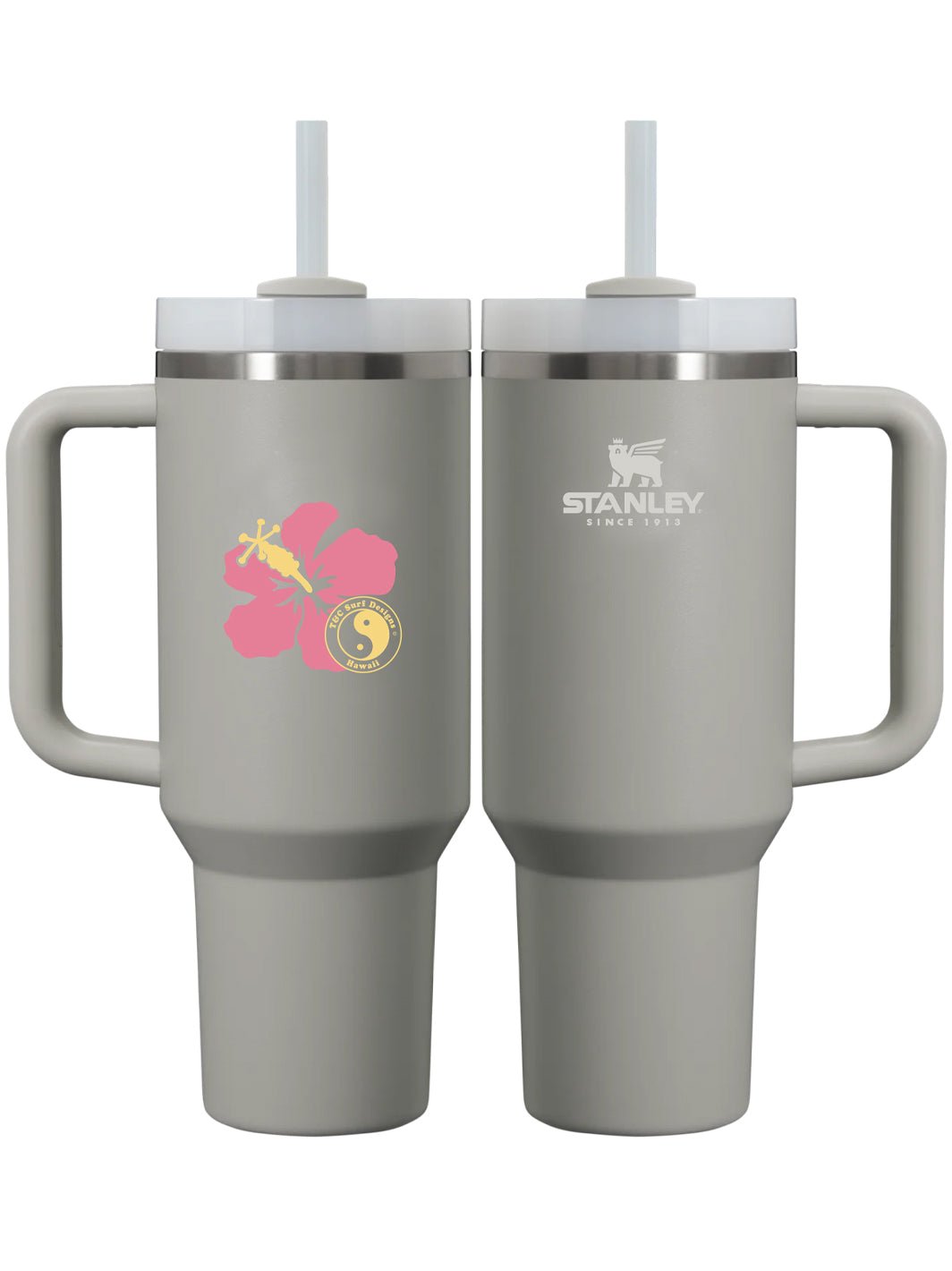 T&C Surf Designs T&C Surf 30 oz Retro Band Stanley Quencher H2.0 Flowstate™ Tumbler, Ash