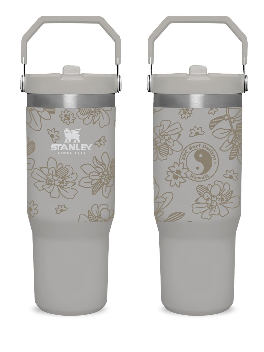 T&C Surf 30 oz Naupaka Toss Stanley The IcefIow™ Flip Straw Tumbler