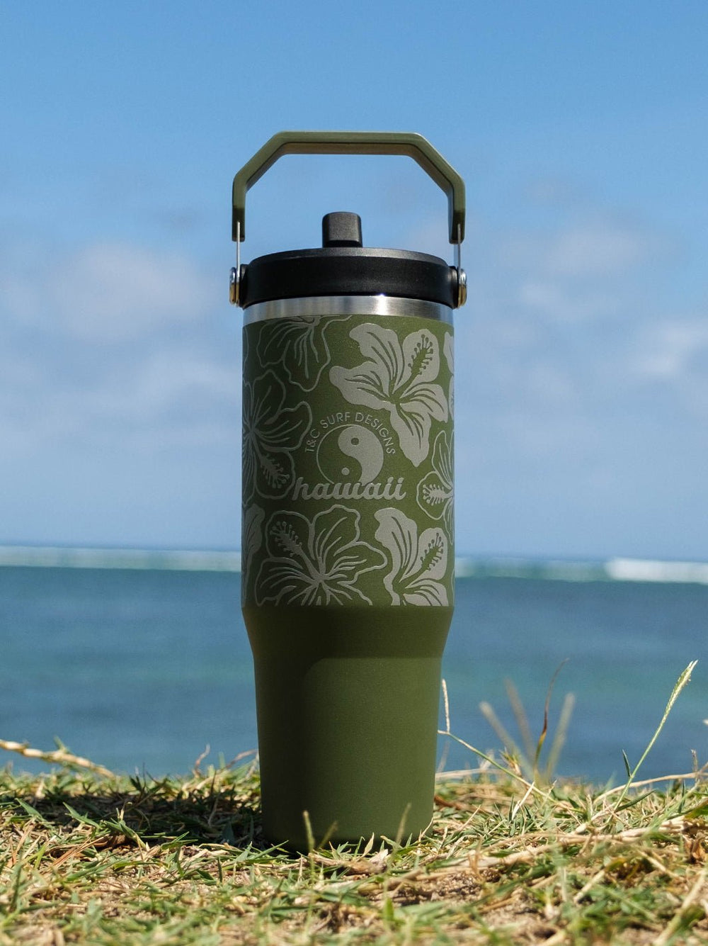 T&C Surf Designs T&C Surf 30 oz Vintage Floral Band Stanley The IcefIow™ Flip Straw Tumbler,