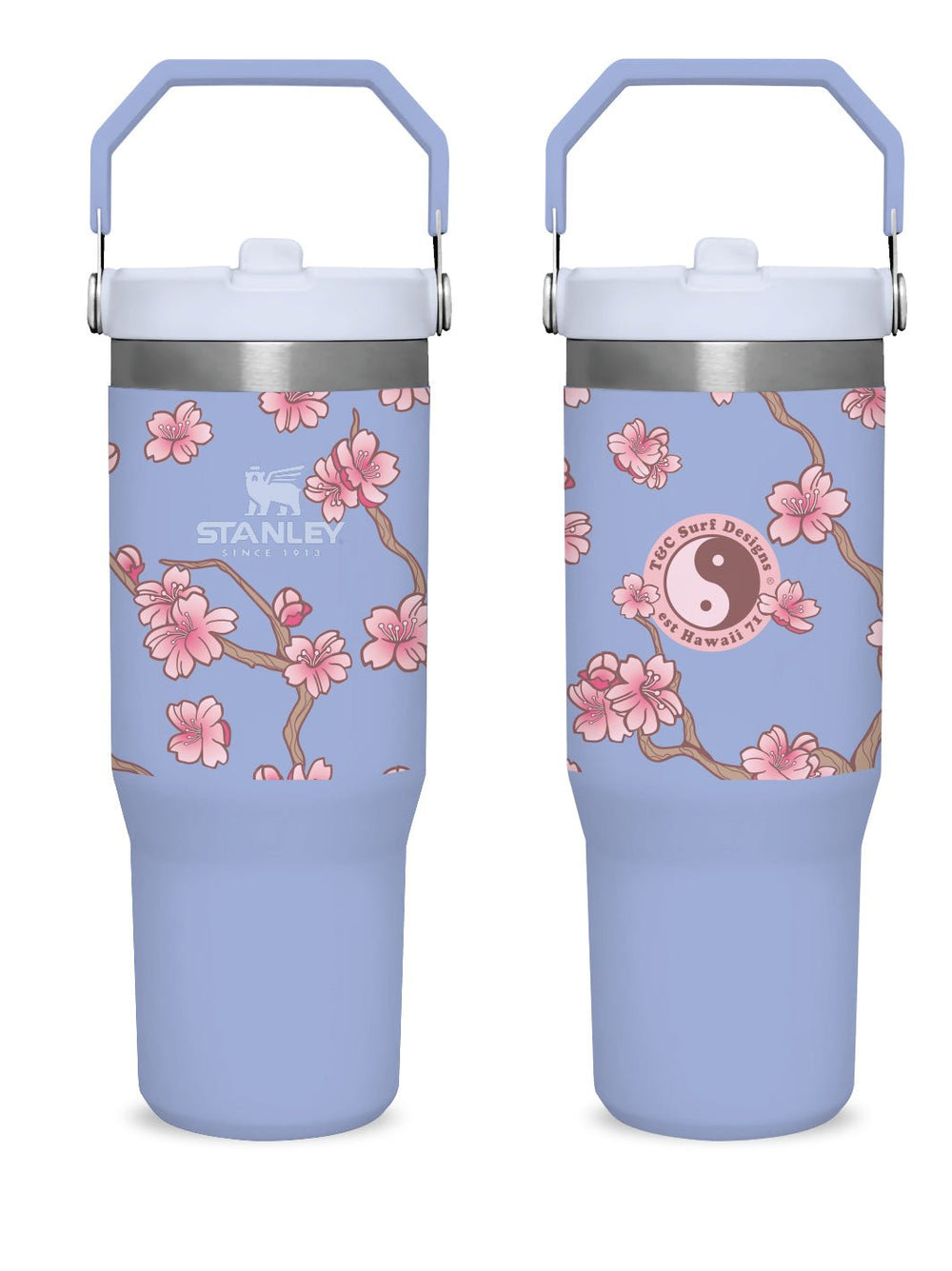 T&C Surf 30 oz Cherry Ikebana Stanley The IcefIow™ Flip Straw Tumbler - T&C Surf Designs