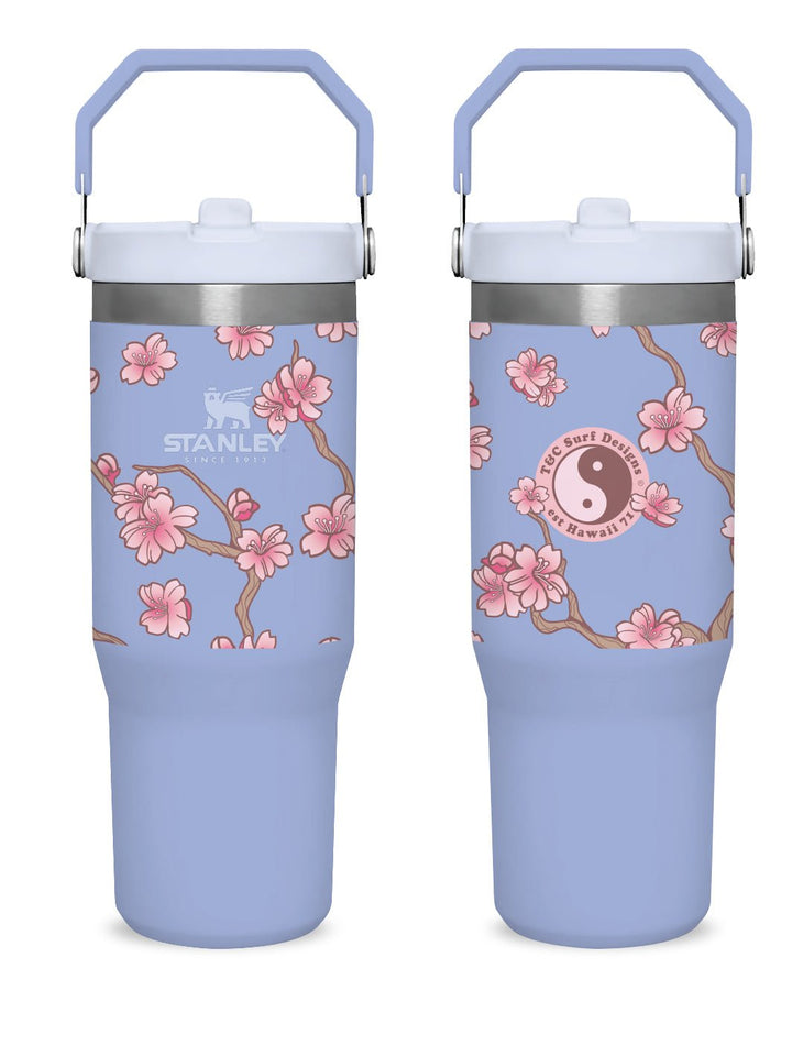 T&C Surf 30 oz Cherry Ikebana Stanley The IcefIow™ Flip Straw Tumbler - T&C Surf Designs