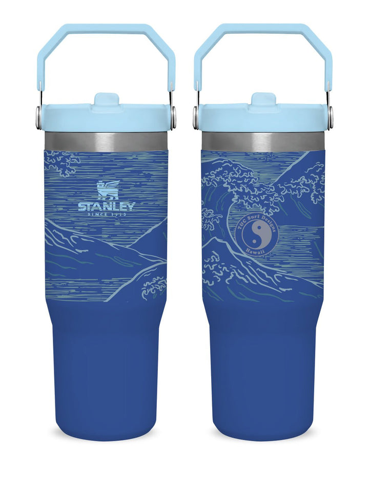 T&C Surf 30 oz Stoked Hokusai Stanley The IcefIow™ Flip Straw Tumbler - T&C Surf Designs