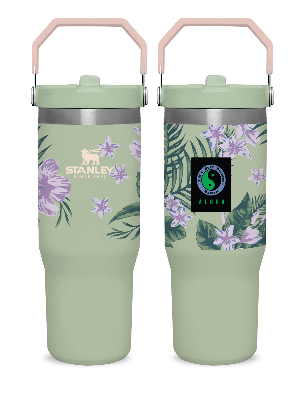 T&C Custom Stanley Bottle – T&C Surf Designs