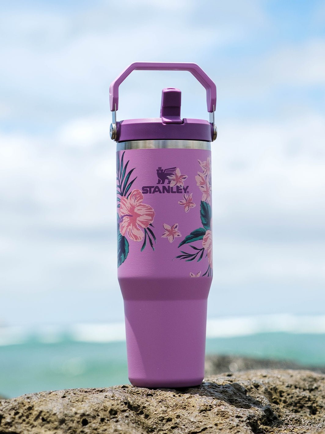 T&C Surf Designs T&C Surf 30 oz Botanic Stanley The IcefIow™ Flip Straw Tumbler,