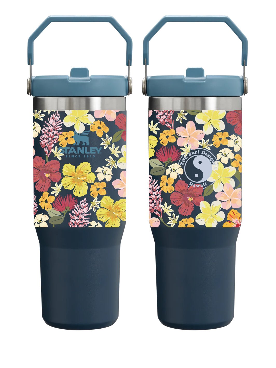 T&C Surf 30 oz All Ova Tropical Stanley The IcefIow™ Flip Straw