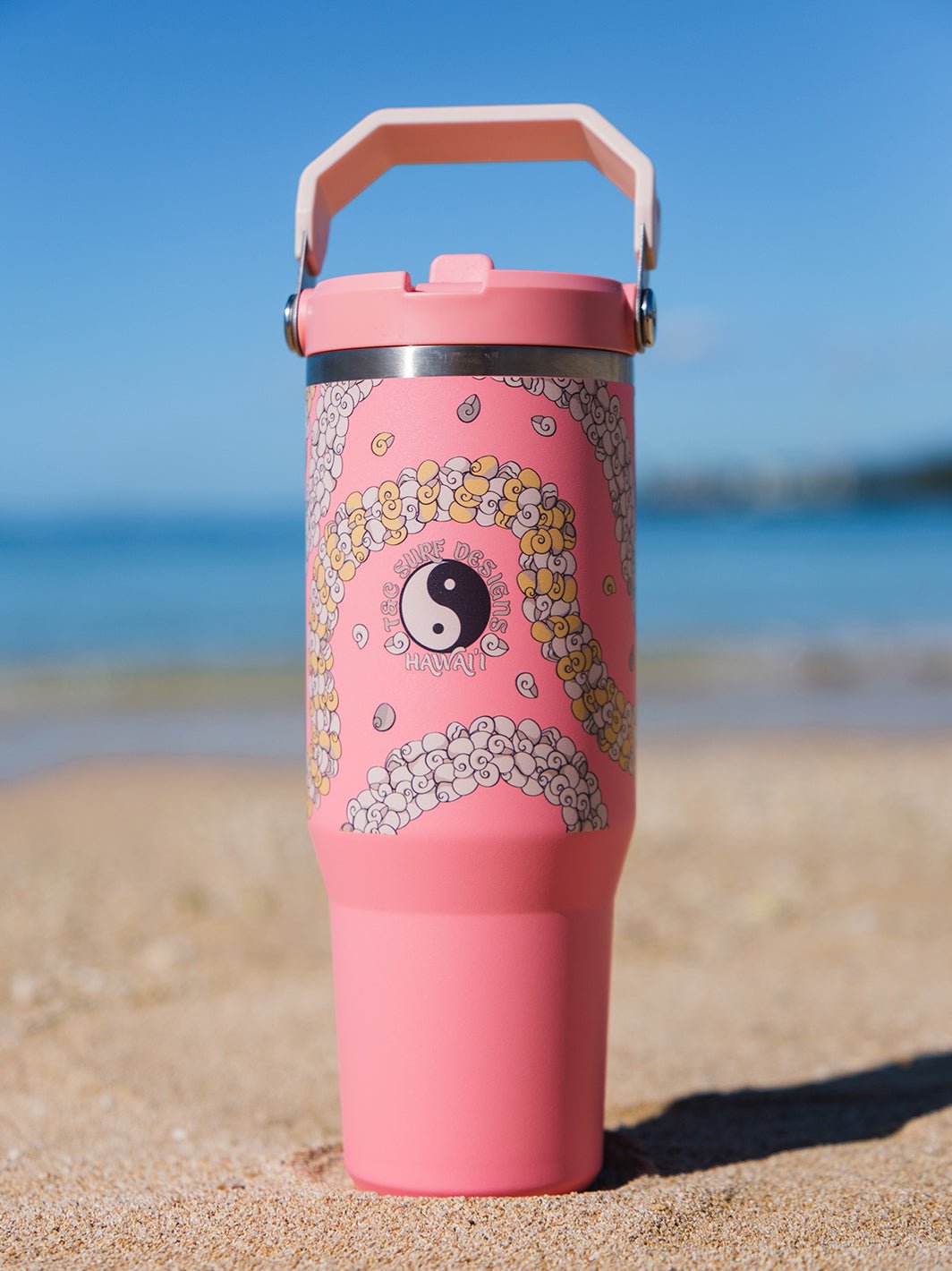 T&C Surf Designs T&C Surf 30 oz Shell Lei Stanley The IcefIow™ Flip Straw Tumbler,